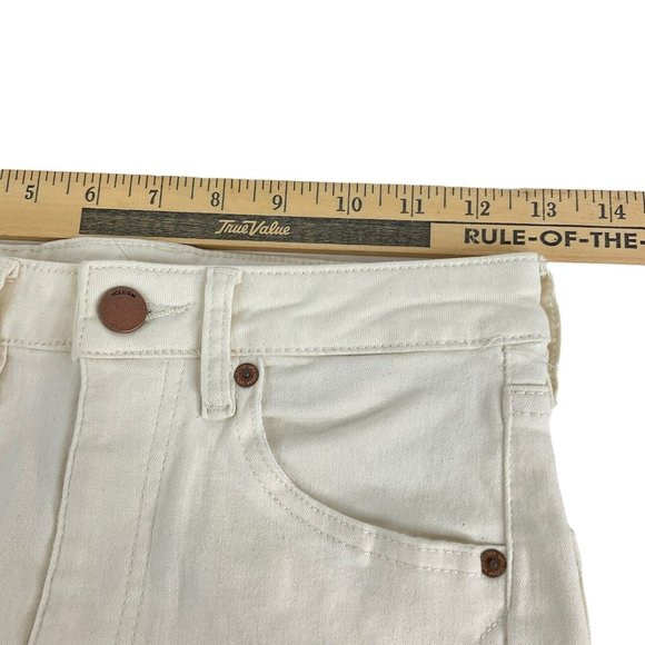 Volcom Jeans Womens Sz 26 White Vol-Stone Girlfriend Ankle Fit Stretch Denim Nwt - Picture 9 of 13